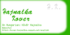 hajnalka kover business card